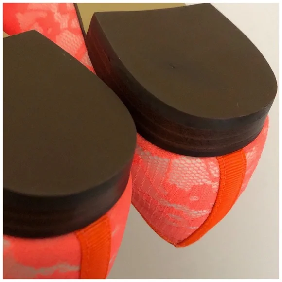 J. CREW NEON LACE BALLET FLATS SIZE 9 - Picture 9 of 10